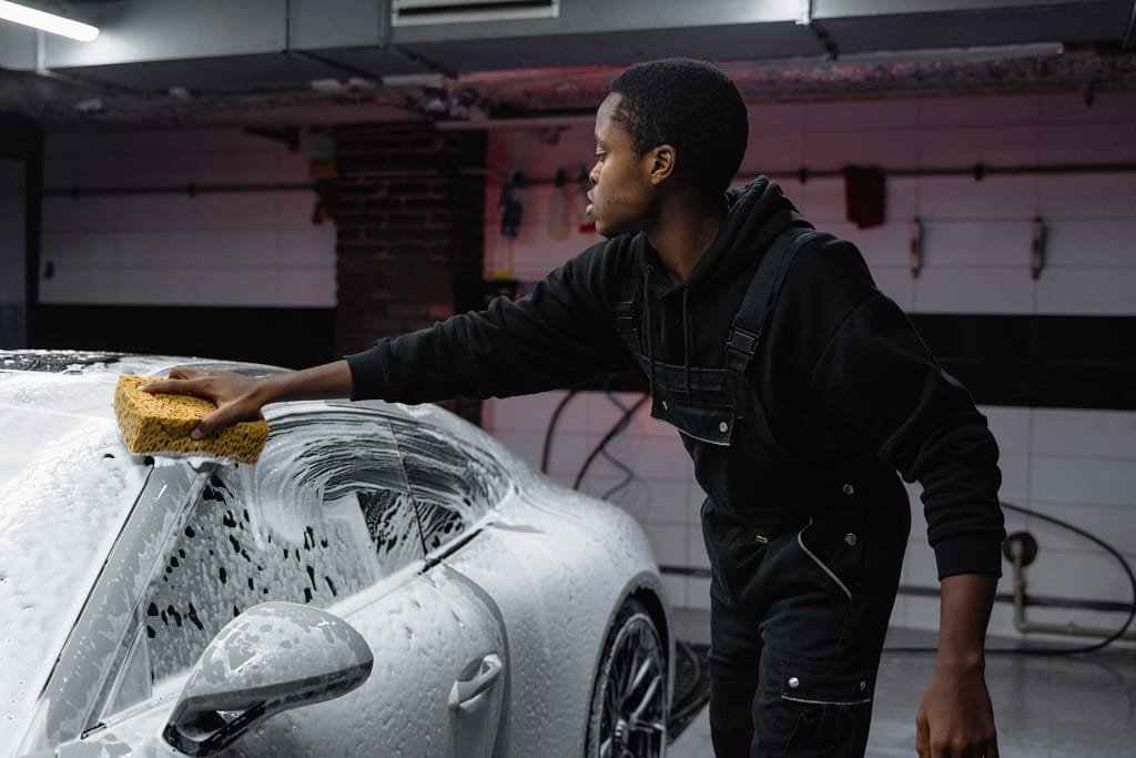 Lavage automobile avec des produits BIO